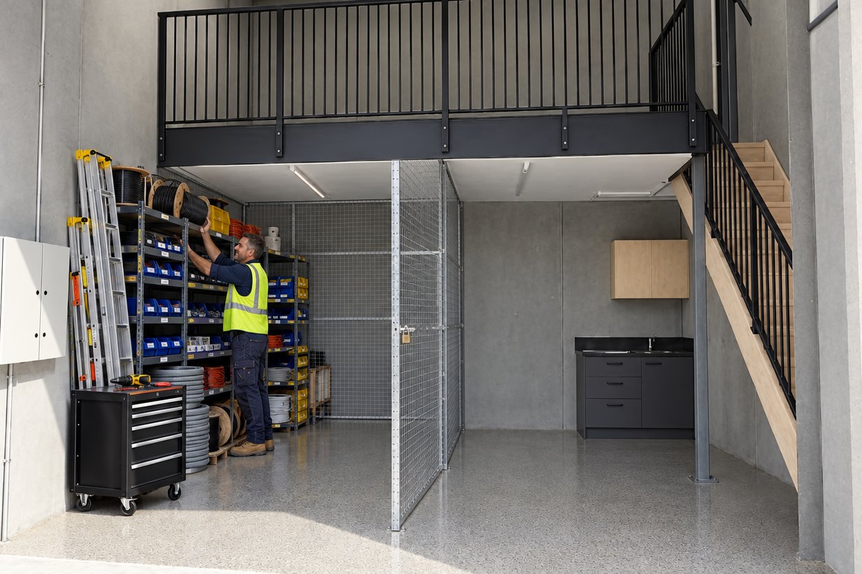 Electrician stocking Bay A